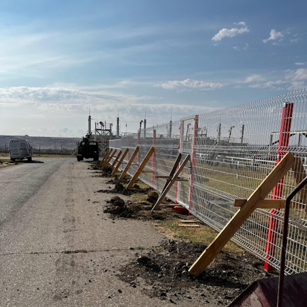Ограждение территории нефтебазы ЛУКОЙЛ с.Старомарьевка